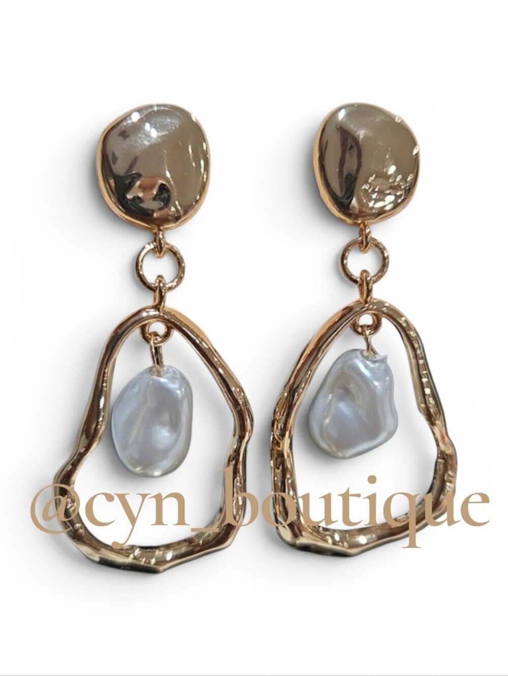 ✨️▪️Camila Coelho▪️ Gold Drop Earrings with  Pearl